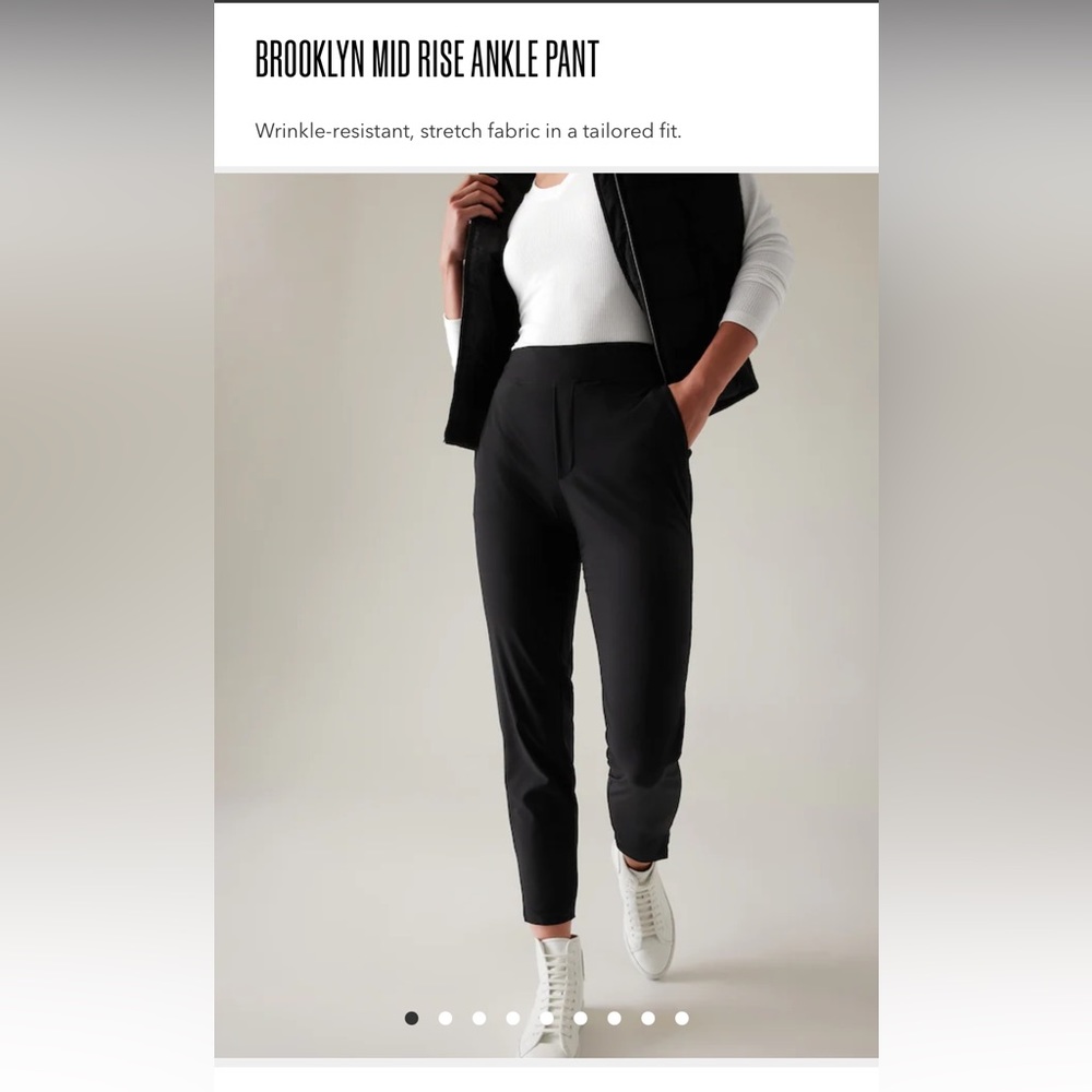 Athleta Brooklyn Ankle Pant | Black | Size 12